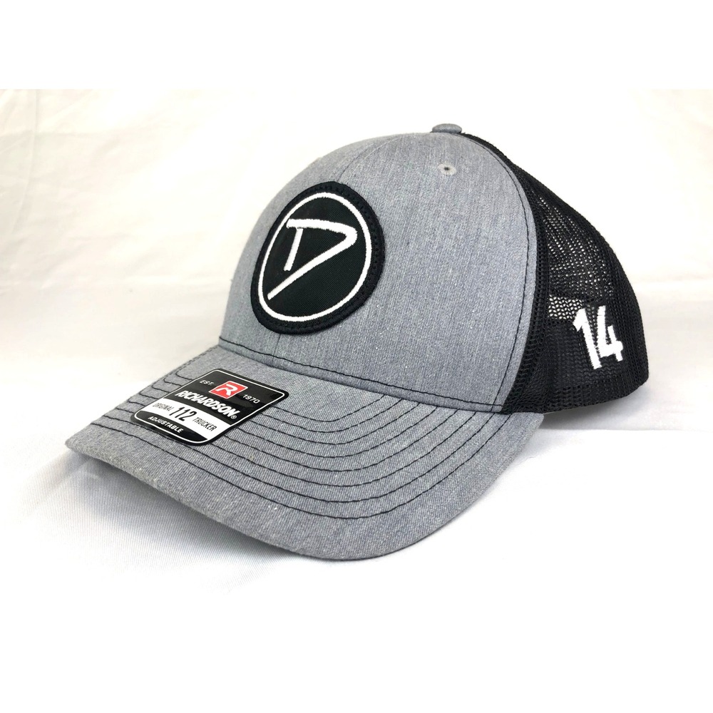 Richardson 112 Trucker Hat Gray Black Mesh Snapback Adjustable NEW